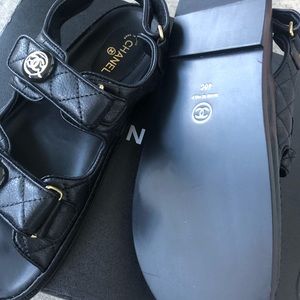 FAKE Channel sandal. Got them as gift but I don’t use them.